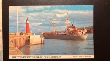 Engeland Watchet Somerset vuurtoren schip haven beschikbaar voor biedingen