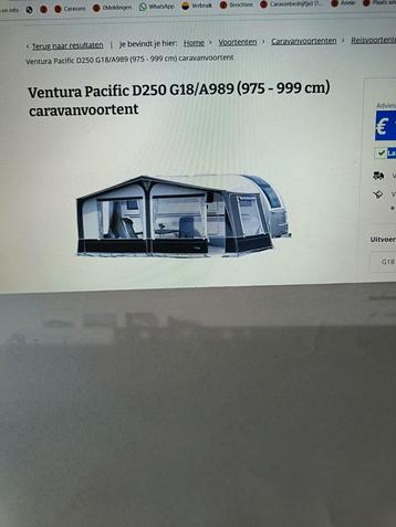 Isabella Ventura Pacific voortent mt 989( 975-999cm) +Luifel beschikbaar voor biedingen