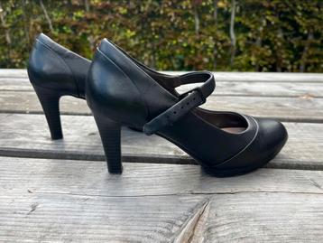 Mooie zwart leer clarks pump hakschoen maat 38 nieuwe staat beschikbaar voor biedingen