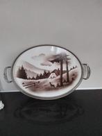 Vintage Dienblad met Landschap, Ophalen of Verzenden