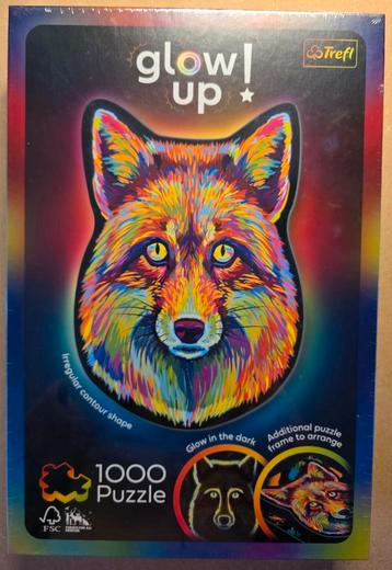 Trefl Glow Up Wolf Puzzel 1000 Stukjes beschikbaar voor biedingen