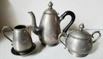 Tinnen thee/koffie serviesje, Antiek en Kunst, Antiek | Tin, Ophalen of Verzenden