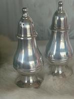 Verzilverd vintage peper en zout stel, Antiek en Kunst, Antiek | Goud en Zilver, Ophalen of Verzenden, Zilver