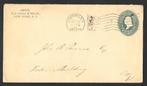 Oude USA envelop met stempel uit 1897, Postzegels en Munten, Brieven en Enveloppen | Buitenland, Ophalen of Verzenden, Envelop