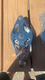 Nieuw Fantastisch 2x groot RVS katrol blok schijf 11cm, Watersport en Boten, Ophalen of Verzenden, Nieuw, Lijn of Blok