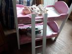 poppen stapelbed met of zonder poppen, Kinderen en Baby's, Zo goed als nieuw, Ophalen, Babypop