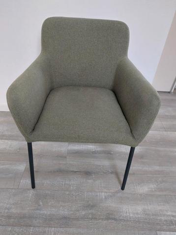 Groene stoffen eetkamer stoel beschikbaar voor biedingen