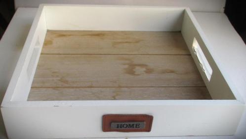 Dienblad~Kaarsenblad~Serveerblad~Onderzetter~Houten Blaadje, Huis en Inrichting, Woonaccessoires | Dienbladen, Gebruikt, Hout