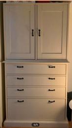 Kast wit, ladenkast met opzetstuk *gratis*, Ophalen, Gebruikt