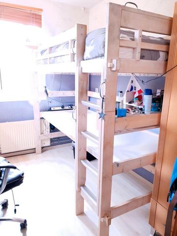 Doe goed bod: Lifetime white-wash hoogslaper groot bureau. beschikbaar voor biedingen