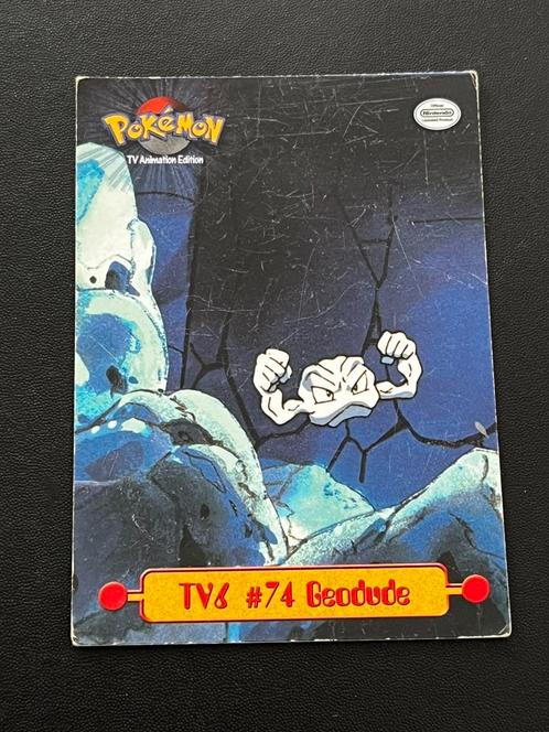 Tv6 geodude #74 topps 1999 pokemon, Hobby en Vrije tijd, Verzamelkaartspellen | Pokémon, Gebruikt, Losse kaart, Ophalen of Verzenden