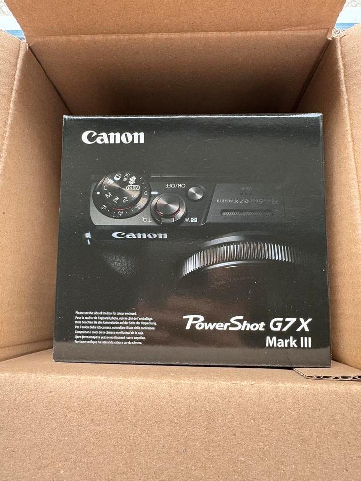 Canon PowerShot G7 X Mark III - Nieuw in doos!, Audio, Tv en Foto, Fotocamera's Digitaal, Nieuw, Compact, Canon, Ophalen of Verzenden