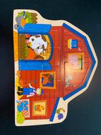 Boerderijpuzzel, Kinderen en Baby's, Speelgoed | Kinderpuzzels, Ophalen, Minder dan 10 stukjes, Gebruikt, Van hout