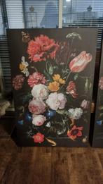 Schilderij op Canvas Stilleven Bloemen Jan Davidsz, Ophalen of Verzenden, Zo goed als nieuw