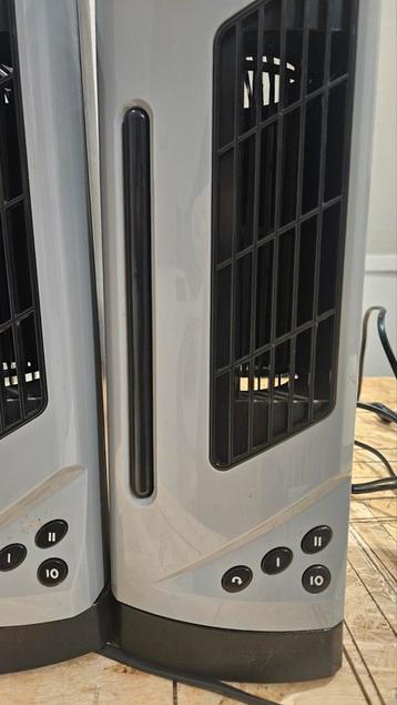 2 kleine kachels/ventilatoren staand model. Als nieuw! beschikbaar voor biedingen