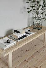 Rotan rieten japandi style bankje salon tafel coffee table, Huis en Inrichting, Tafels | Bijzettafels, Ophalen of Verzenden