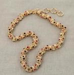 Otazu gouden tonnetjes ketting swarovski-kristallen, Ophalen of Verzenden, Nieuw, Goud, Goud