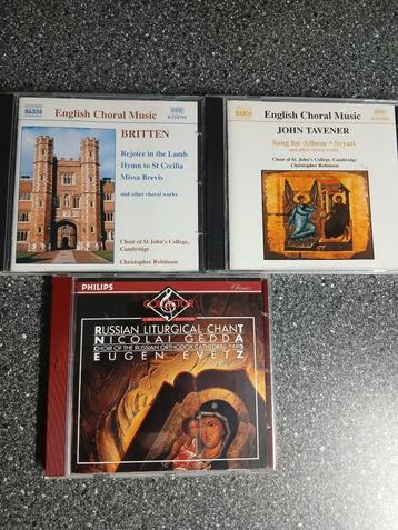 SETJE VAN 3 CD'S CHORAL MUSIC beschikbaar voor biedingen