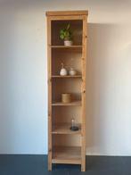 Smalle open vitrinekast boekenkast van massief grenen, Huis en Inrichting, Kasten | Vitrinekasten, Ophalen, Met plank(en), Gebruikt