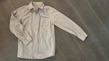 Corduroy beige blouse maat 146/152 beschikbaar voor biedingen