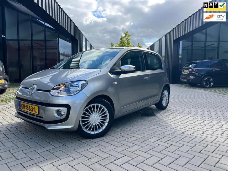 Volkswagen Up! 1.0 high up! Airco Cruise Navi Nwe APK NL Aut, Auto's, Volkswagen, Bedrijf, Te koop, up!, ABS, Airbags, Airconditioning