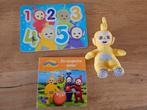 Teletubbies knuffel, boek en puzzel, Overige typen, Ophalen of Verzenden, Zo goed als nieuw