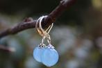 Chalchedoon oorbellen - Blauwe steen - Klassieke sieraden, Sieraden, Tassen en Uiterlijk, Oorbellen, Nieuw, Blauw, Met edelsteen