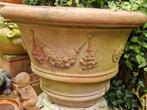 Luxe Italiaanse terracotta potten van zeer groot formaat., Ophalen, Gebruikt, 40 cm of meer, Rond