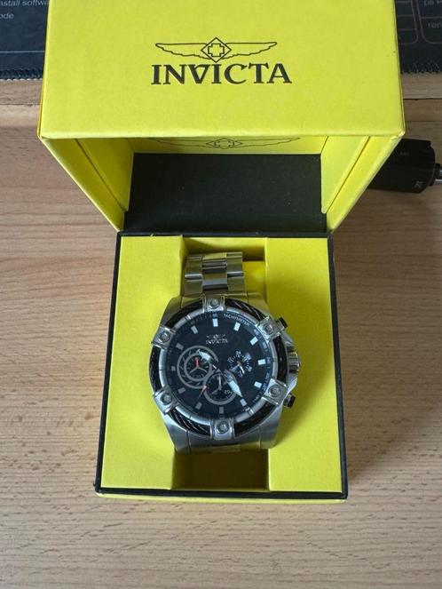 Invicta Bolt 25512, Sieraden, Tassen en Uiterlijk, Horloges | Heren, Zo goed als nieuw, Polshorloge, Overige merken, Staal, Staal