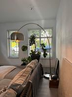 Booglamp - Vloerlamp met zwarte voet, Huis en Inrichting, Lampen | Vloerlampen, Ophalen, Gebruikt, Metaal, 150 tot 200 cm