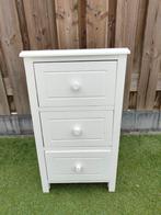 Wit hout 3 lade kastje hxbxd 65x37x35 cm, Ophalen, Gebruikt, 3 of 4 laden, Minder dan 100 cm