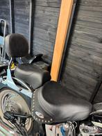 Duo zadel met rugsteun Harley Davidson, Motoren, Ophalen of Verzenden