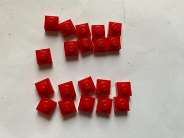 Lego 3024 Plaat 1x1 rood 20 stuks beschikbaar voor biedingen