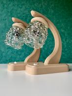 Vintage 70’s Helena Tynell Tafellampjes van Marbach Leuchten, Gebruikt, Ophalen of Verzenden, Mid Century Modern, Glas