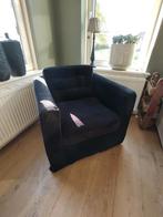 Fauteuil velours, 75 tot 100 cm, Ophalen of Verzenden, 75 tot 100 cm, Zo goed als nieuw