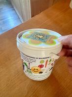 Lege yoghurt emmertjes met deksel en handgreep, Ophalen, Gebruikt, Kunststof, Met deksel