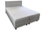 Boxspring Denver 180 x 200 cm grijs, Ophalen of Verzenden, 180 cm, 200 cm, Nieuw