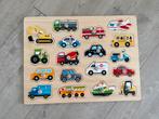 Houten legpuzzel voertuigen New Classic Toys, 2 tot 4 jaar, Gebruikt, 10 tot 50 stukjes, Ophalen of Verzenden