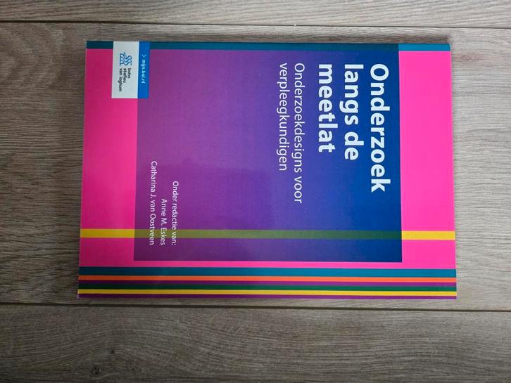 Onderzoek langs de meetlat - Verpleegkundigen, Boeken, Studieboeken en Cursussen, Zo goed als nieuw, HBO, Beta, Ophalen of Verzenden