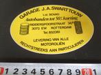sticker Rotterdam Garage J.A. SWARTTOUW BOVAG Ridderspoorstr, Ophalen, Zo goed als nieuw, Bedrijf of Vereniging