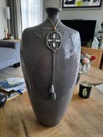 Sier vaas grijs / taupe, Overige kleuren, Aardewerk of Porselein, Ophalen of Verzenden, Zo goed als nieuw