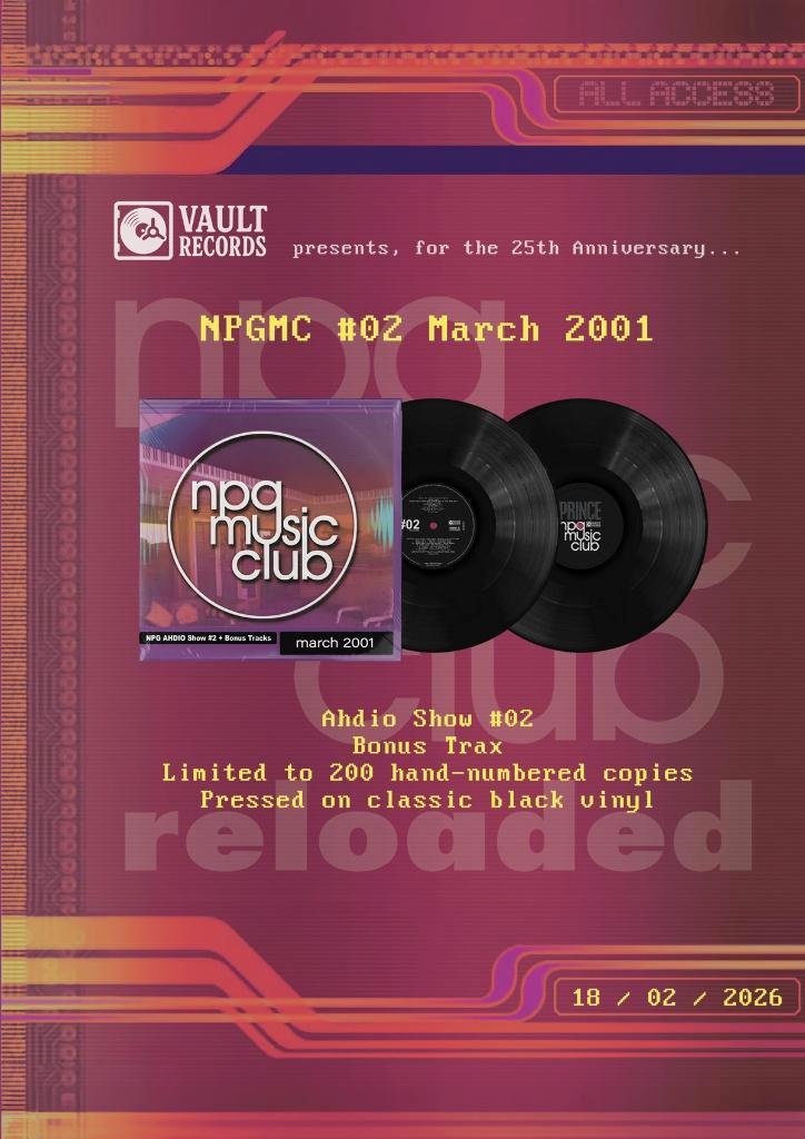 Prince - NPG Music Club Ahdio Show #2  2LP Vinyl, Cd's en Dvd's, Vinyl | Pop, Nieuw in verpakking, 2000 tot heden, 12 inch, Verzenden