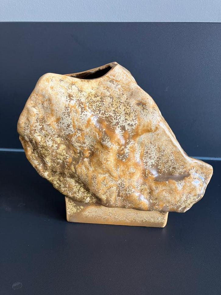 ES keramik vaas “rock” (West-Germany, vintage), Antiek en Kunst, Antiek | Keramiek en Aardewerk, Ophalen of Verzenden