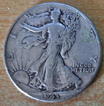 Verenigde Staten, Half Dollar 1943 - zilver beschikbaar voor biedingen