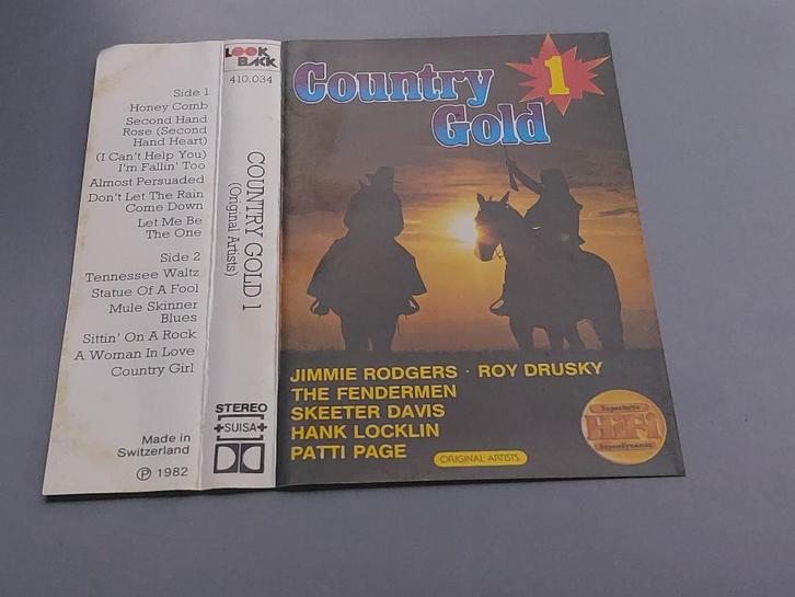 COUNTRY GOLD 1 (MC), Cd's en Dvd's, Cassettebandjes, Zo goed als nieuw, Origineel, Country en Western, 1 bandje, Ophalen of Verzenden