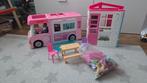 Barbie poppenhuis en camper met accessoires, Kinderen en Baby's, Speelgoed | Poppen, Ophalen, Gebruikt, Barbie