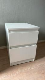 Ikea Malm nachtkast met 2 lades B35xD40xH49cm, Ophalen, Zo goed als nieuw, 25 tot 50 cm, Minder dan 100 cm