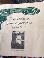 Kleizeep groene gordijnen en volant. Zwijndrecht, Ophalen of Verzenden, Gelezen