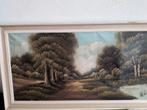 Oude schilderij 110x60, Antiek en Kunst, Kunst | Schilderijen | Klassiek, Ophalen of Verzenden