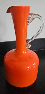 Oranje glazen vaas, Ophalen of Verzenden